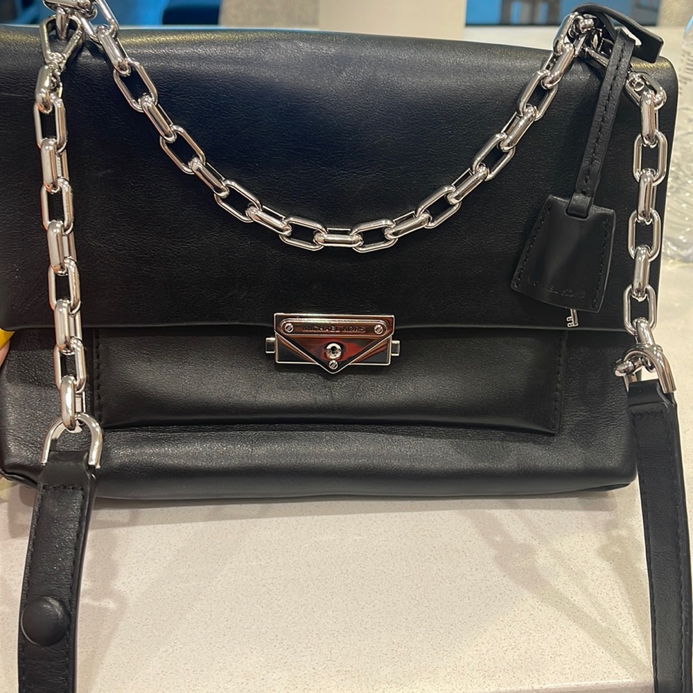 Michael Kors black leather